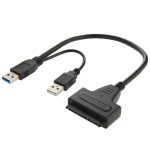USB 2.0 / USB 3.0-zu-SATA-Kabel mit 2,5-Zoll-Festplattenschutzbox, Unterstützung von bis zu 4 TB Geschwindigkeit