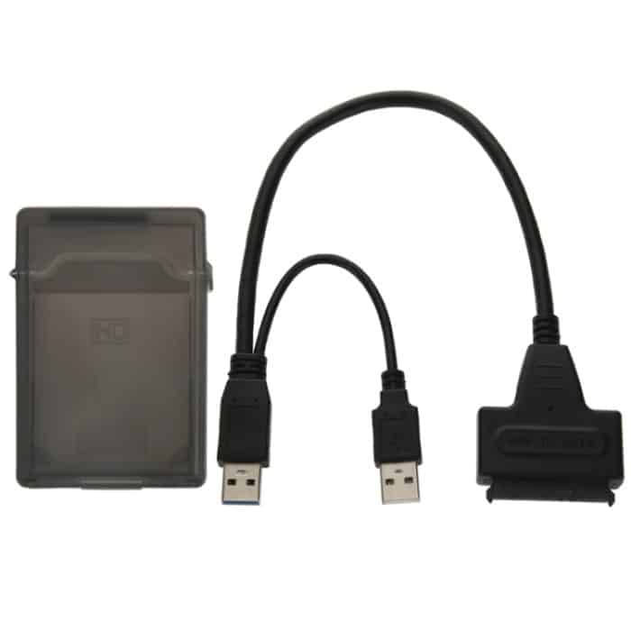 USB 2.0 / USB 3.0-zu-SATA-Kabel mit 2,5-Zoll-Festplattenschutzbox, Unterstützung von bis zu 4 TB Geschwindigkeit – Bild 7