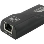 USB 3.0 10/100 / 1000Mbps Ethernet Adapter für Laptops, Plug and Play (schwarz) – Bild 2
