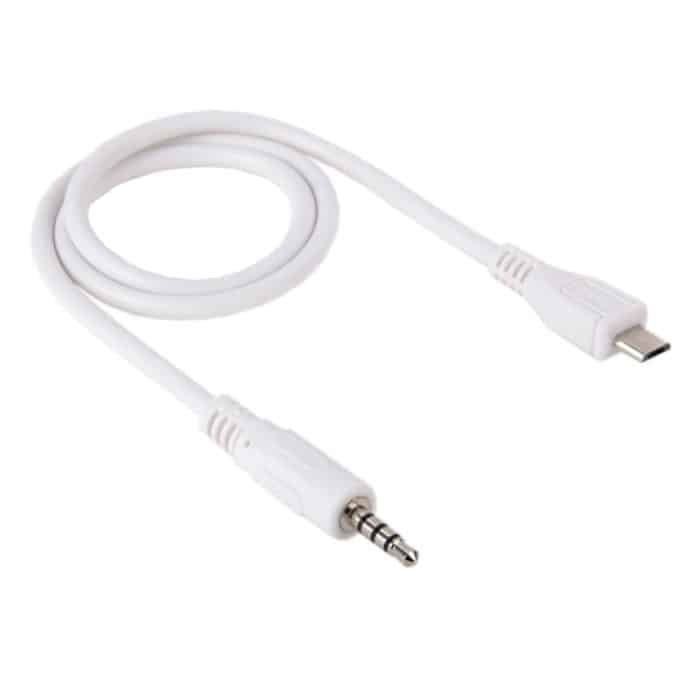 S-PC-7307.jpg 3,5 mm Stecker auf Micro USB Stecker Audio AUX-Kabel, Länge: ca. 50 cm – Bild 1