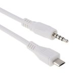 3,5 mm Stecker auf Micro USB Stecker Audio AUX-Kabel, Länge: ca. 50 cm – Bild 3