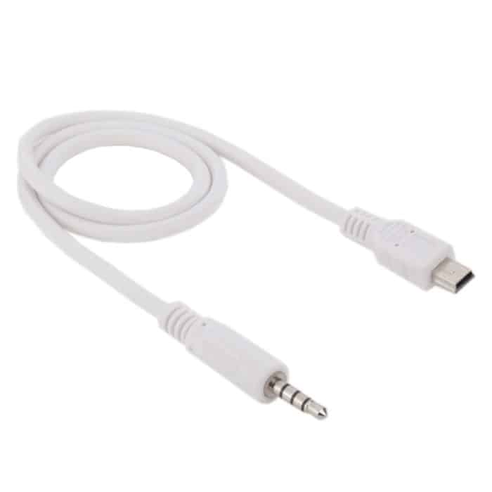 3,5 mm Stecker auf Mini USB Stecker Audio AUX-Kabel, Länge: ca. 50 cm – Bild 2