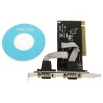 PCI zu serieller 2-Port-Host-Controller-Karte (schwarz) – Bild 4