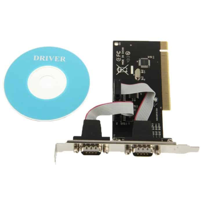 PCI zu serieller 2-Port-Host-Controller-Karte (schwarz) – Bild 4