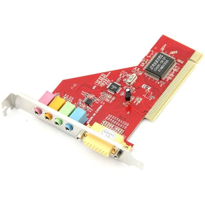 Crystal 4-Kanal-PCI-Soundkarte (rot) – Bild 1