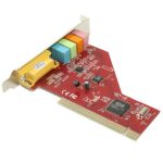 Crystal 4-Kanal-PCI-Soundkarte (rot) – Bild 2