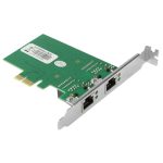 PCI-Express-Dual-Gigabit-Ethernet-Controller-Kartenadapter 2-Port RJ45 10/100/1000 BASE-T (IO-PCE8111-2GLAN) – Bild 3