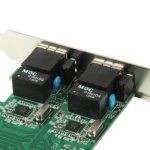 PCI-Express-Dual-Gigabit-Ethernet-Controller-Kartenadapter 2-Port RJ45 10/100/1000 BASE-T (IO-PCE8111-2GLAN) – Bild 4