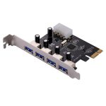 USB 3.0 4 Anschlüsse PCI-E Express Controller-Karte 5 Gbit / s