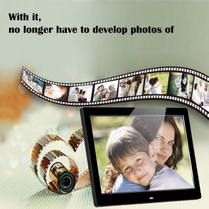 14-Zoll-Multimedia-Digital-Fotorahmen mit LED-Display, Halterung und Musik- und Filmplayer, unterstützt USB-/SD-/MS-/MMC-Karteneingang – Bild 9