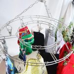 Runder Kleiderbügel aus Edelstahl mit 20 Clips – Bild 6