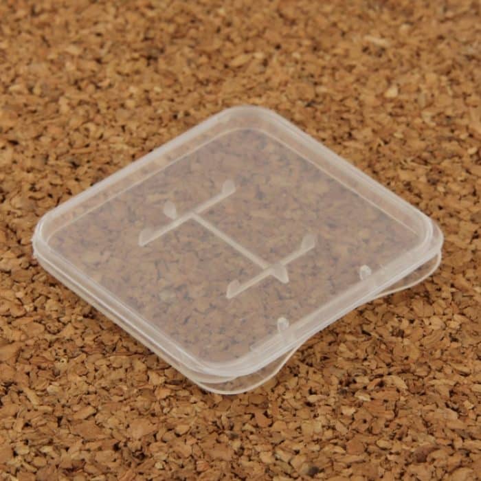 100 PCS transparente Kunststoff-Speicherkartenbox für Micro-SD-Karte (TF-Karte) – Bild 3