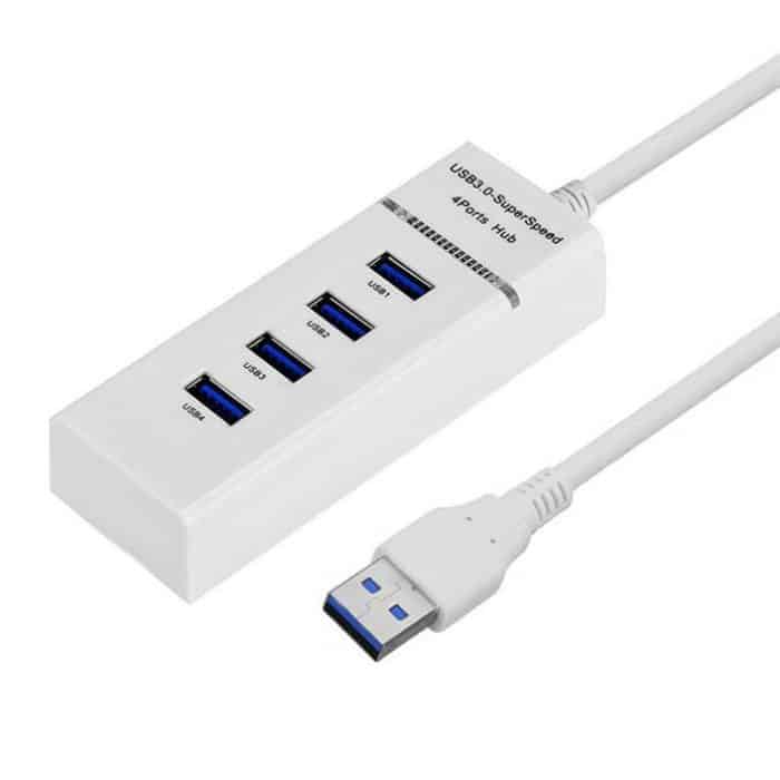 S-TC-0135S.jpg 4 Ports USB 3.0 Hub Splitter mit LED, Super Speed 5 Gbit/s, BYL-P104, USB 3.0 (White), USB 3.0 (Black) – Bild 1