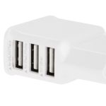 5V 2A EU Plug 3 USB-Ladeadapter, Für iPhone, Galaxy, Huawei, Xiaomi, LG, HTC und andere Smartphones (Weiß) – Bild 4