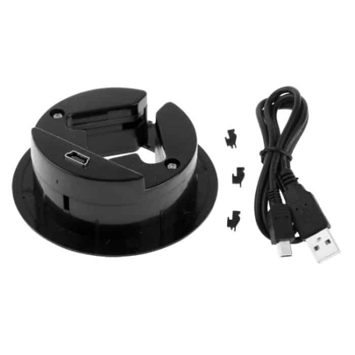 4 Anschlüsse USB HUB 2.0 USB Splitter Adapter mit Staubschutzschale (schwarz) – Bild 4