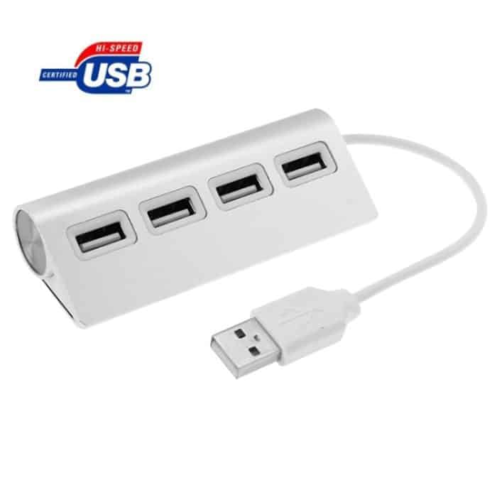 S-UH-1535.jpg High Speed 480 Mbit / s 4 Ports USB 2.0 HUB Mini Aluminium USB Splitter – Bild 1