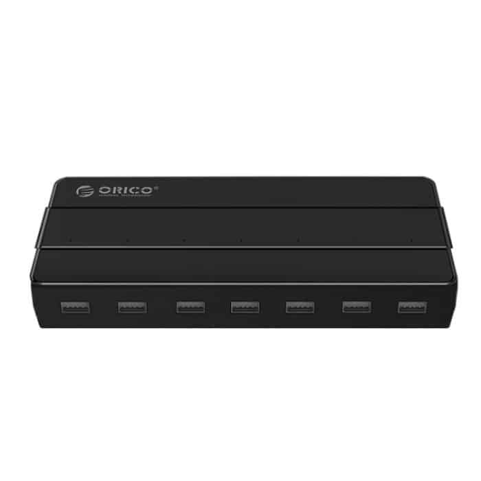 Orico H7928-U2-V1 Desktop 7 Anschlüsse USB 2.0-Hub mit Netzteil (schwarz) – Bild 4