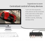 Orico H7928-U2-V1 Desktop 7 Anschlüsse USB 2.0-Hub mit Netzteil (schwarz) – Bild 5