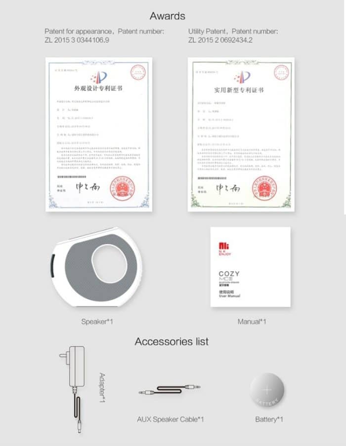 NILLKIN MC1 CE / RoHs / FCC-zertifizierter kabelloser QI-Standard-Ladesender + Bluetooth-Lautsprecher, US-Stecker, Für iPhone, Galaxy, Sony, Lenovo, HTC, Huawei, Google, LG, Xiaomi und andere Smartphones – Bild 17