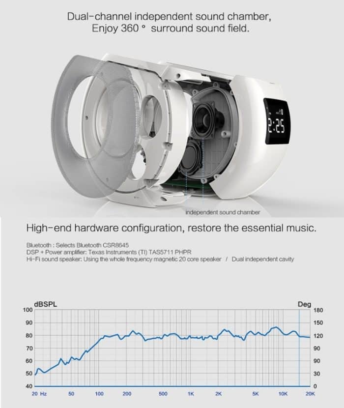 NILLKIN MC1 CE / RoHs / FCC-zertifizierter kabelloser QI-Standard-Ladesender + Bluetooth-Lautsprecher, US-Stecker, Für iPhone, Galaxy, Sony, Lenovo, HTC, Huawei, Google, LG, Xiaomi und andere Smartphones – Bild 9