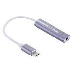 Aluminiumgehäuse, 3,5-mm-Klinke, externe USB-C/Typ-C-Soundkarte, HiFi-Magic Voice 7.1-Kanal-Konverter-Adapter, freies Laufwerk, USB Type-C Port Grey, USB Type-C Port Silver, USB Type-C Port Black