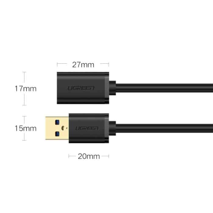 Ugreen 1,5 m USB 3.0 Stecker-Buchse-Synchronisations-Super-Speed-Übertragungsverlängerungskabel – Bild 7