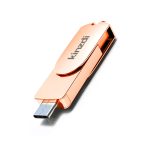 Kinzdi 256 GB USB 3.0 + Typ-C 3.0 Schnittstelle Metal Twister Flash Disk V11, 256GB (Rose Gold), 256GB (Silver)