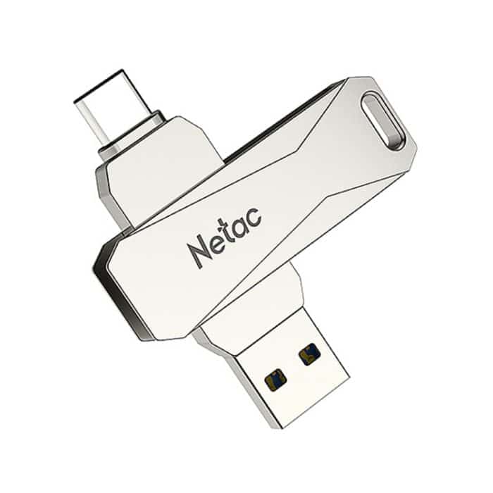 SAS5298.jpg Netac U782C 128 GB USB-C / Typ C + USB 3.0 360 Grad Drehung Zinklegierung Flash-Laufwerk OTG U Disk – Bild 1