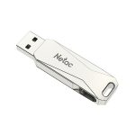 Netac U782C 128 GB USB-C / Typ C + USB 3.0 360 Grad Drehung Zinklegierung Flash-Laufwerk OTG U Disk – Bild 3