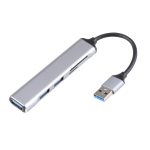 5-in-1 USB 3.0 auf SD/TF-Kartensteckplatz + 3 USB 3.0-Anschlüsse, multifunktionaler Dockingstation-HUB, USB 3.0