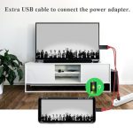 2-in-1-USB-C / Typ-C + USB-Netzteilschnittstelle für 4K x 2K Ultra HD HDMI-Videokabel, Länge: 2 m – Bild 5