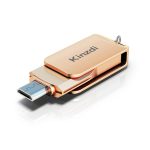 Kinzdi 64 GB USB + Typ-C-Schnittstelle Metal Twister Flash Disk V8, 64GB Rose Gold, 64GB Silver – Bild 2