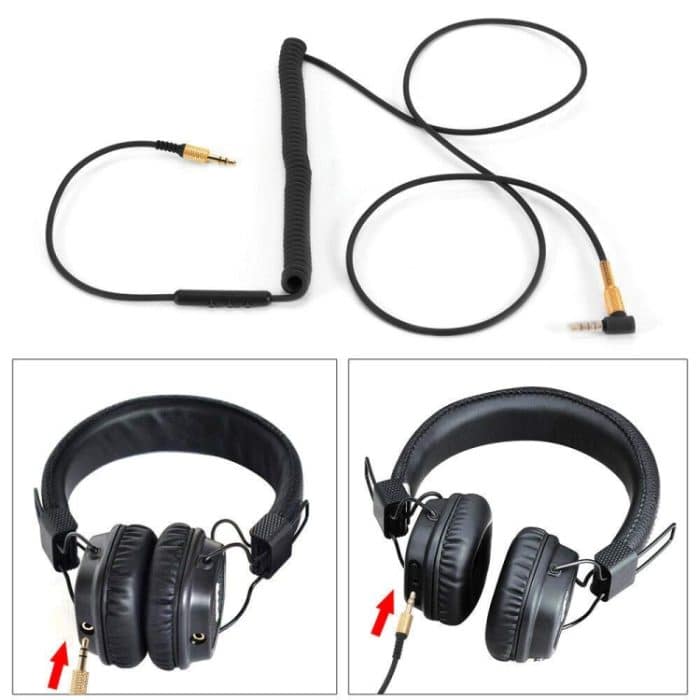 Standardversion 3.5mm männlich zu männlichen Kopfhörerkabel für Marshall-Kopfhörer, Kabellänge: 1,25m-1,8m – Bild 5