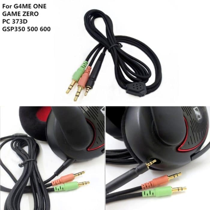 ZS0076 PC Version Gaming Headphone Cable for Sennheiser PC 373D GSP350 GSP500 GSP600 G4ME ONE GAME ZERO – Bild 6