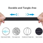 ZS0147 Geflochtenes Kopfhörer-Audio-Ersatzkabel für Audio-technica ATH-M50X M40 – Bild 2