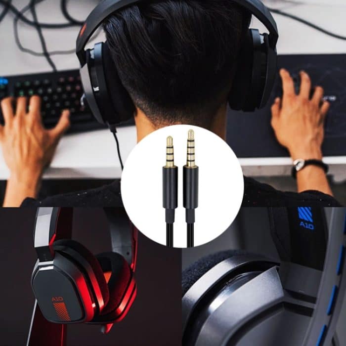 ZS0086 Lautstärkeregler-Version Gaming-Kopfhörer-Audiokabel für Logitech Astro A10 A40 A30, Volume Control Version – Bild 5