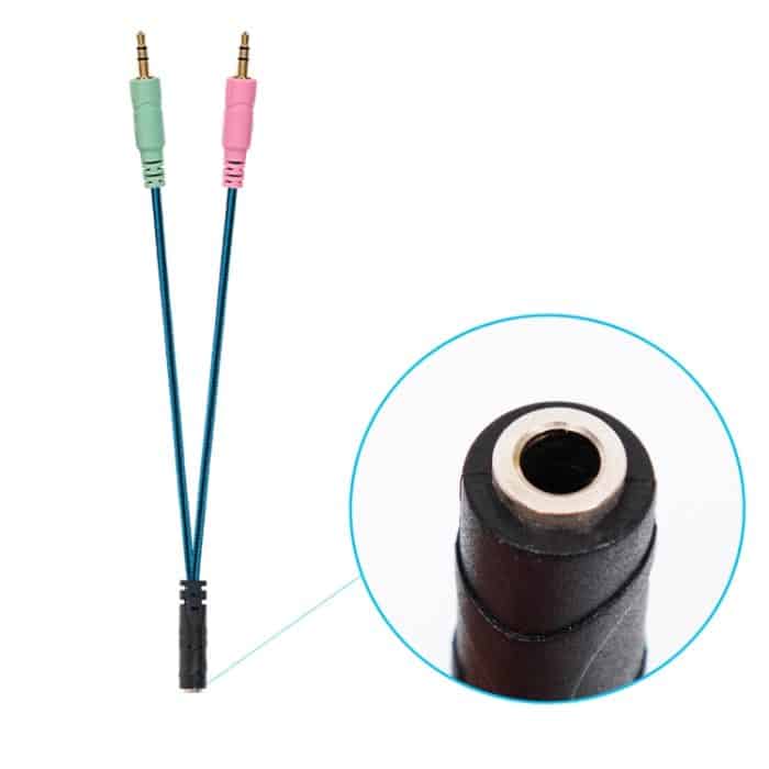 ZS0158 Gerader Stecker + Adapterkabel Gaming-Headset-Audiokabel für SteelSeries Arctis 3/5/7, Straight Plug + Adapter Cable – Bild 4