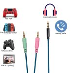 ZS0158 Gerader Stecker + Adapterkabel Gaming-Headset-Audiokabel für SteelSeries Arctis 3/5/7, Straight Plug + Adapter Cable – Bild 5