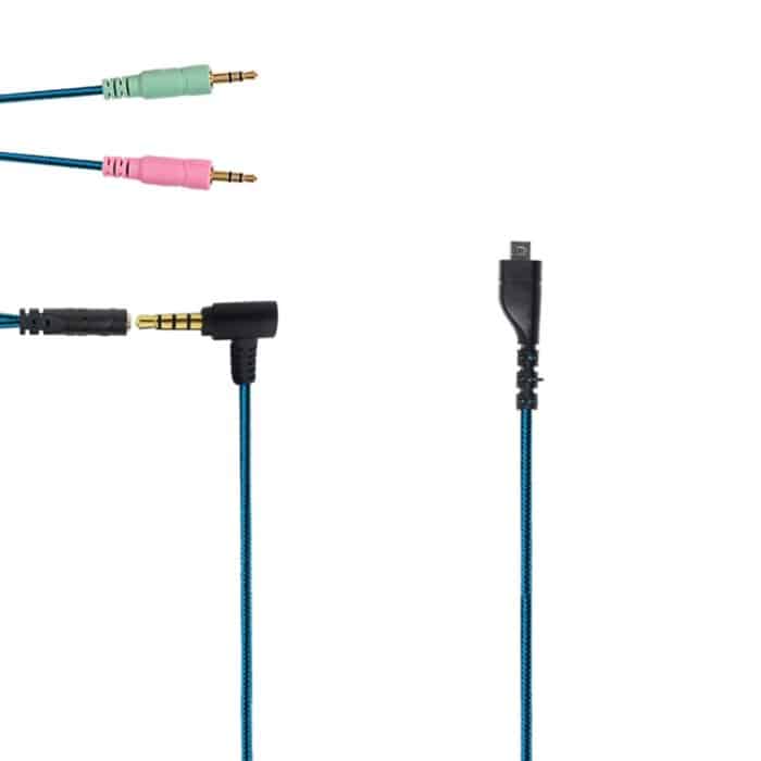 SAS7855L.jpg ZS0158 Winkelstecker + Adapterkabel Gaming-Headset-Audiokabel für SteelSeries Arctis 3/5/7, Elbow Plug + Adapter Cable – Bild 1