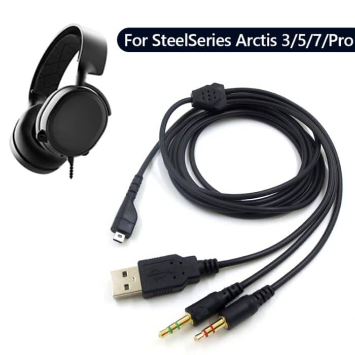 ZS0224 3-poliges Kopfhörer-Audiokabel für SteelSeries Arctis 3 / 5 / 7 / Pro, ZS0224 – Bild 2