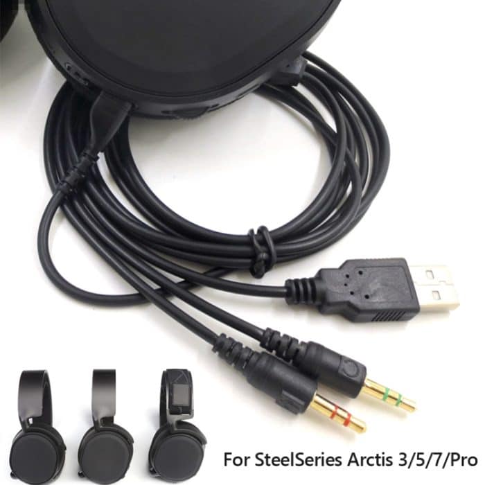 ZS0224 3-poliges Kopfhörer-Audiokabel für SteelSeries Arctis 3 / 5 / 7 / Pro, ZS0224 – Bild 5