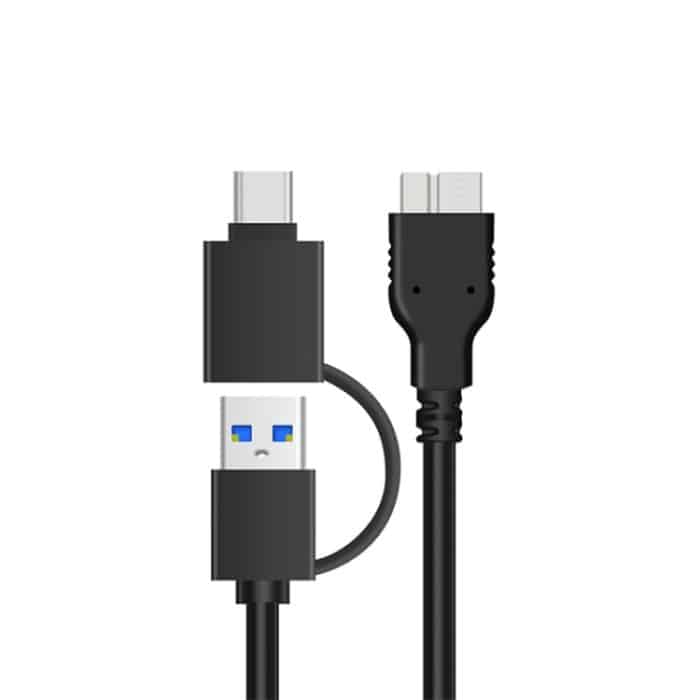 Onten UHD1 12,5 Zoll externes Festplattengehäuse mit 2-in-1-Kabel – Bild 6