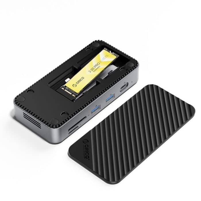 SAS8779.jpg ORICO DPM2P9 M.2-Festplattenkassette mit 10-in-1-HUB-Multifunktions-Dockingstation – Bild 1