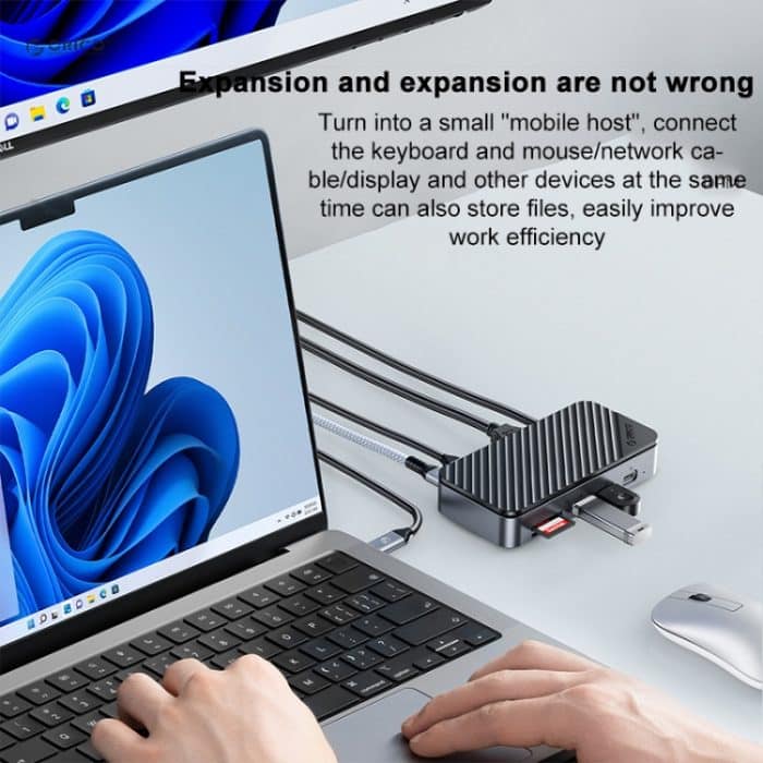 ORICO DPM2P9 M.2-Festplattenkassette mit 10-in-1-HUB-Multifunktions-Dockingstation – Bild 6