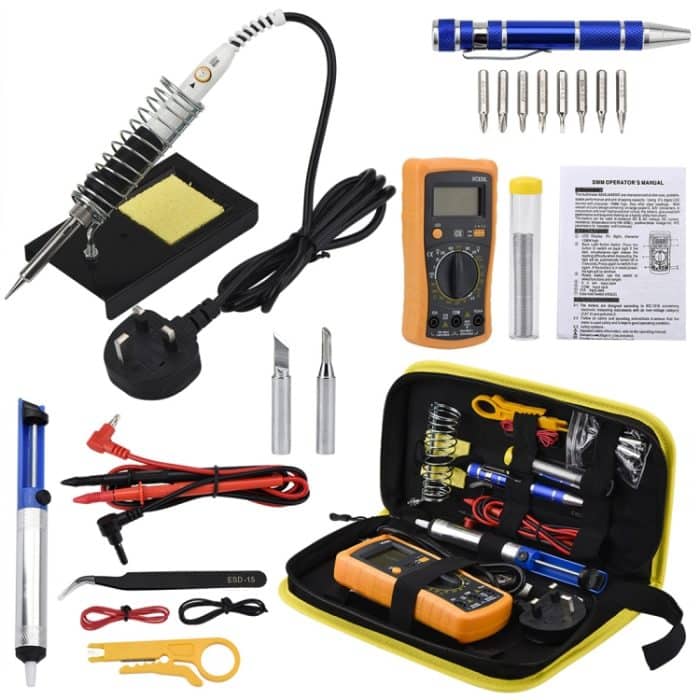 15 in 1 50Hz 60W Elektrobügeleisen-Set-Kit mit Multimeter, zufällige Farbabgabe – Bild 9