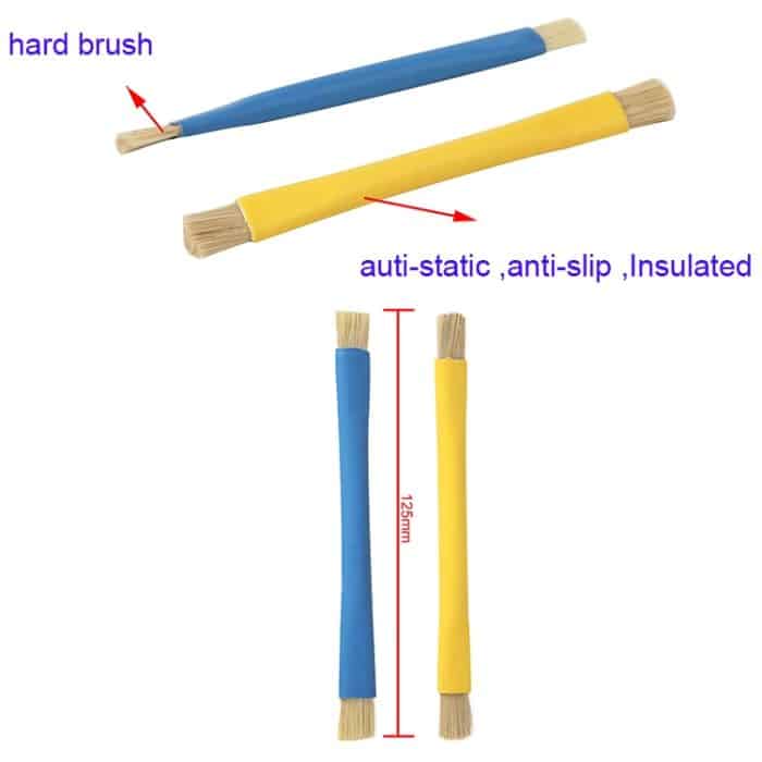 Kaisi BGA Reparatur harter Bürste, Doppelkopfbürste, antistatische Schweinehaarbürste – Bild 4