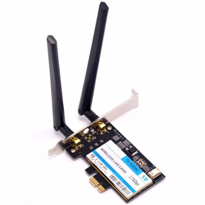 TX-9260AC Wireless-AC-Dualband 802.11ac 1730 Mbit / s Desktop-PCI-e-WLAN-Adapter + Bluetooth 5.0-WLAN-Netzwerkkarte für Intel 9260ac – Bild 1