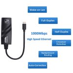 15 cm USB-C / Typ C zu RJ45 Gigabit Ethernet Netzwerkadapter – Bild 7