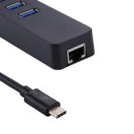 USB-C / Typ C bis 3 USB 3.0-Anschlüsse HUB + RJ45-Hochgeschwindigkeits-Gigabit-Ethernet-Adapter Multifunktions-LAN-Adapter – Bild 5