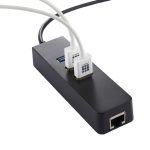 USB-C / Typ C bis 3 USB 3.0-Anschlüsse HUB + RJ45-Hochgeschwindigkeits-Gigabit-Ethernet-Adapter Multifunktions-LAN-Adapter – Bild 6